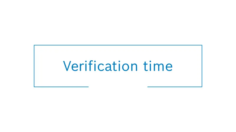 System performance metric indicating verification time below 0.5 seconds 
